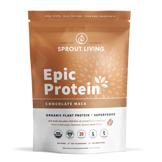 Organic Plant Protein + Superfoods, Chocolate Maca. Additive-Free ...