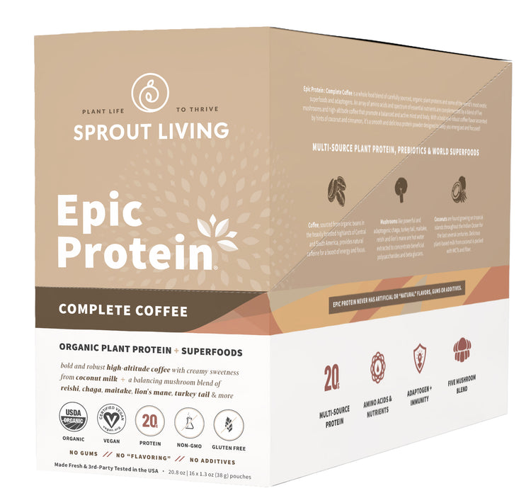 Epic Protein Complete Coffee display box