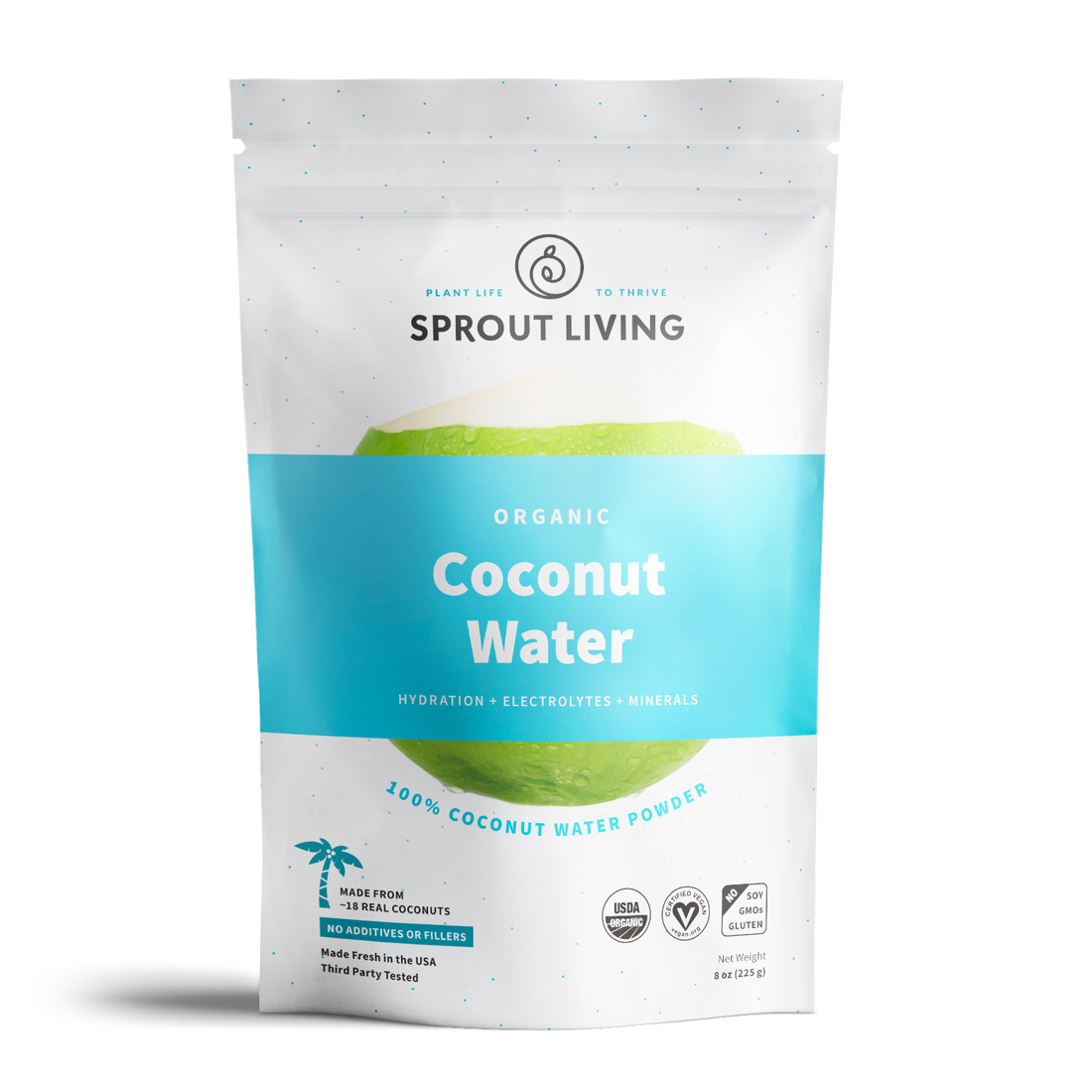 Organic Coconut Water Powder, 8oz Sprout Living